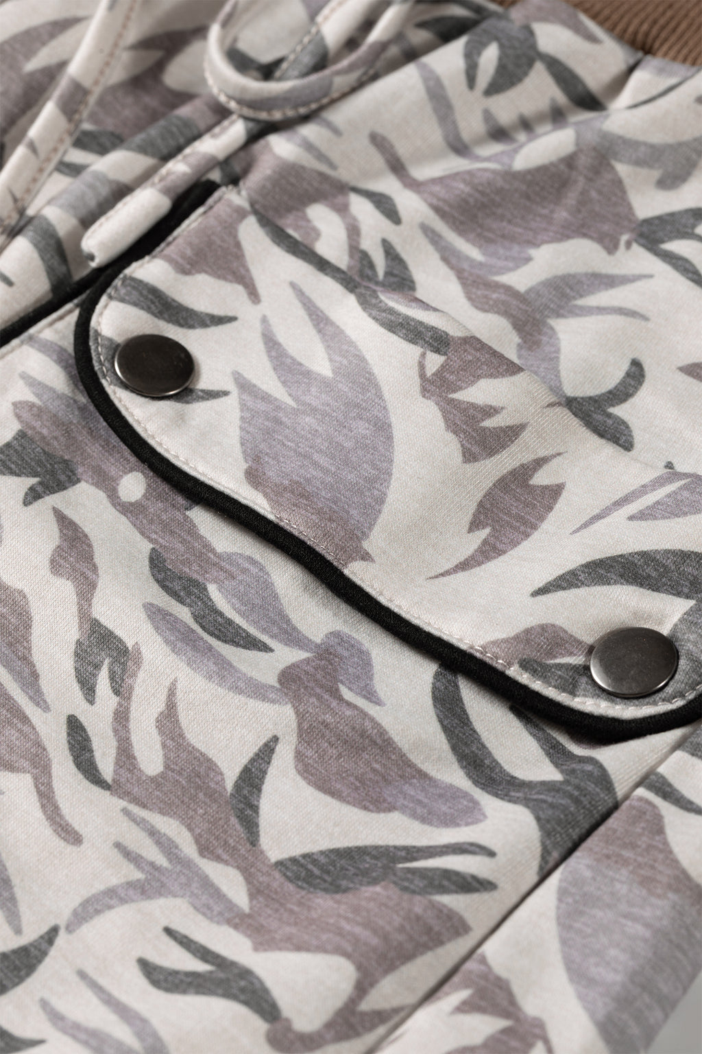 Multicolour Drawstring Contrast Waistband Camouflage Joggers Pants