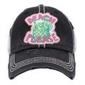 Beach Please Message Mesh Back Vintage Baseball Cap