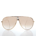80s Gold Silver Vintage Aviator Sunglass - Manor