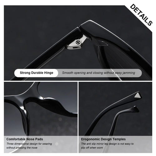 BARCUR Women’s Transparent Fashionable Cat Eye Sunglasses – Polarized UV400 Gradient Lenses for Summer Travel Party & Vacation – Comfortable Durable Best Gift Idea