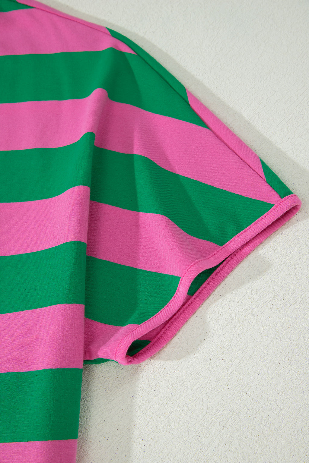 Rose Stripe Dolman Tee Drawstring Skort Athletic 2pcs Set