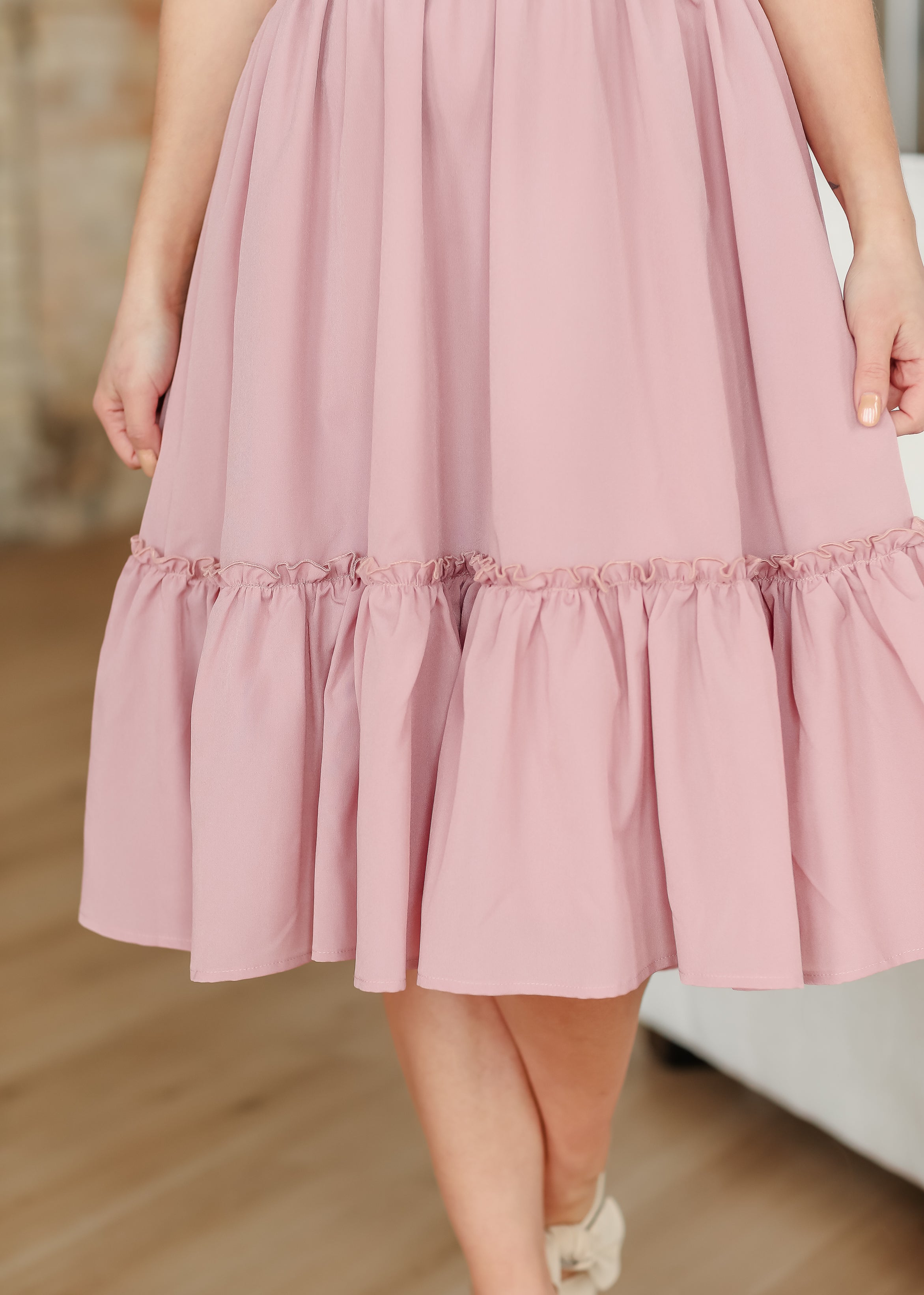 Sophie V-Neck Midi Dress